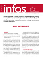 Solar photovoltaics. Cover Image