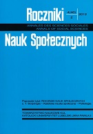 Broken continuity. The history of "Roczniki Nauk Społecznych" [Annals of Social Sciences] in the years 1949-2012 Cover Image