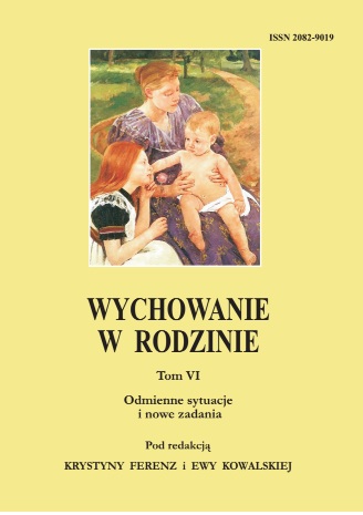 The role of the family assistant in the context of the
Ustawa o wspieraniu rodziny i systemie pieczy zastępczej
(the statute on family support and surrogate care) – another form of work with dysfunctional families Cover Image