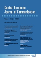 Ukrainian journalists’ perceptions of unethical practices: Codes and everyday ethics Cover Image