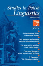 Revisiting the correspondence between the Polish Imperfective Aspect and the French Imparfait in the Distributed Grammar (DG) framework Cover Image