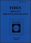 THE WORK OF THE FIDES CENTRAL SERVICE OF CATALOGUE AND BIBLIOGRAPHICAL INFORMATION IN 2011 Cover Image