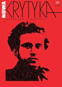 HETERODOXICAL MARXISM OF STANISŁAW BRZOZOWSKI AS A PHILOSOPHY OF THE POLITICAL AVANT LA LETTRE Cover Image