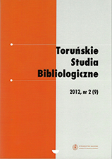 About the tradition of managing Polish university libraries: Edward Kuntze (1880–1950) Cover Image