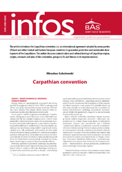 Carpathian convention. Cover Image