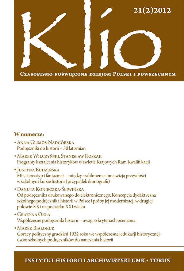From a printed handbook to an e-handbook. The didactic concept of a Polish history handbook and attempts at its modernization in the second half of 20th C. and in the beginning of 21st C. Cover Image