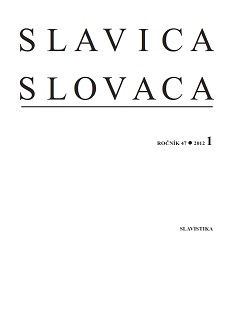 Slovenská otázka v dielach francúzskych slavistov na konci 19. a začiatkom 20. storočia