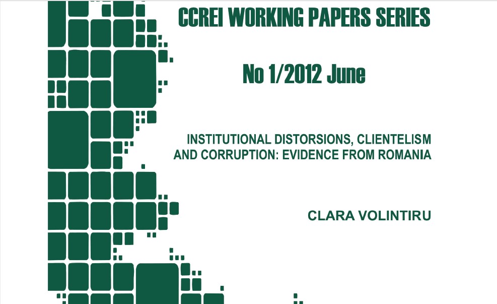 Institutional Distorsions, Clientelism and Corruption: Evidence from Romania