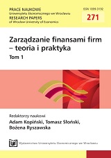 Liquidity and profitability ratios influence on economic value added basing on companies listed on the Warsaw Stock Exchange Cover Image