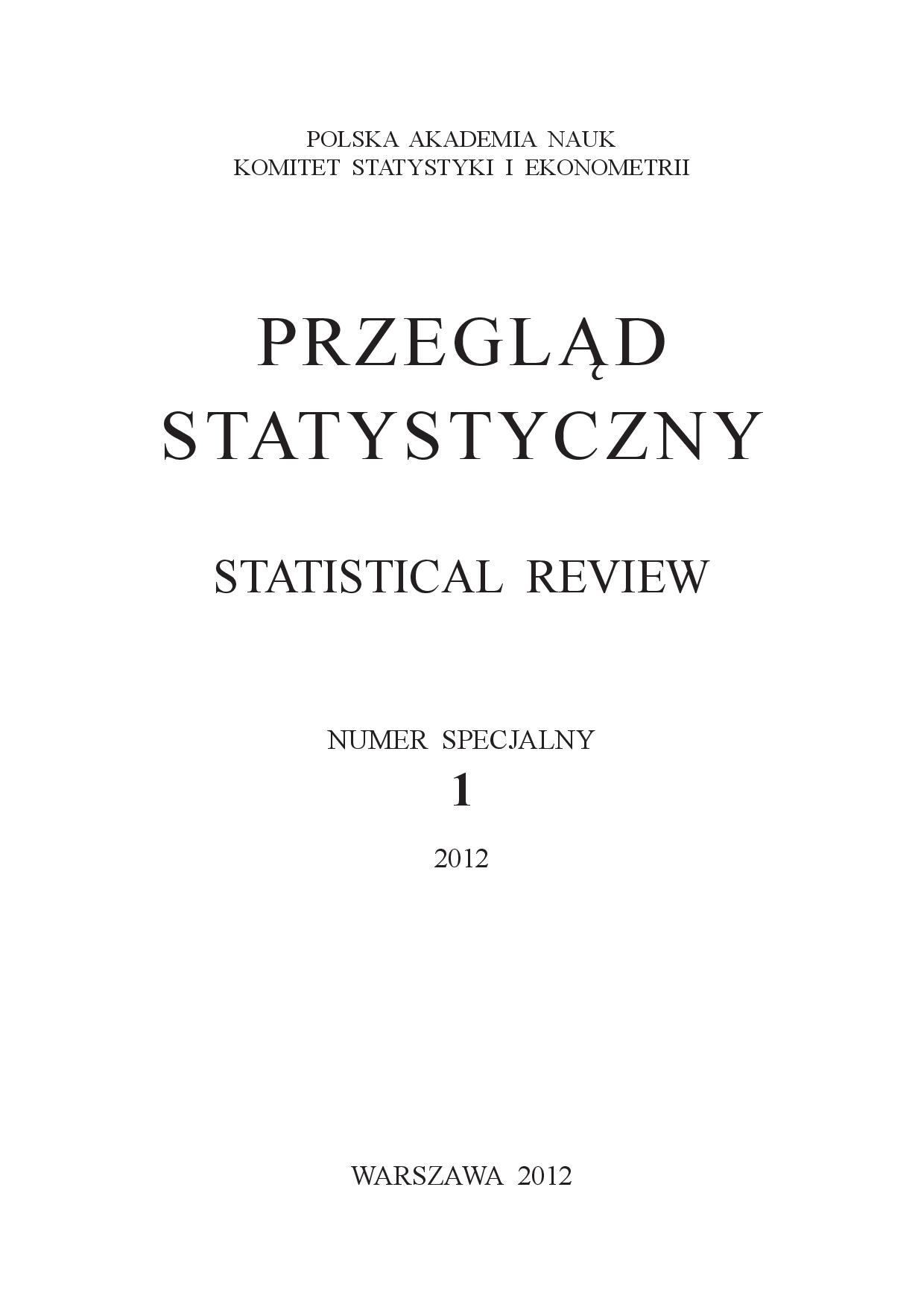 Using indirect estimation with spatial autocorrelation in social surveys in Poland Cover Image