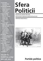 The Entourage Party –a pattern for romanian postcommunist partidism Cover Image