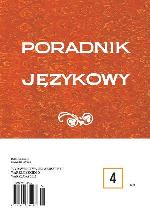 Weź się zastanów! The problem with the grammatical status of the pre-imperative weź Cover Image