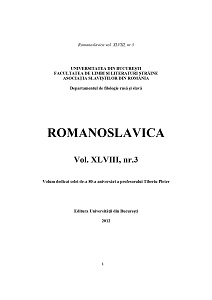 A Czech cartographer and philologist in the Romanian Lands in 1856 and the first Romanian etymologies Cover Image