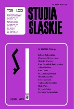 Opole Silesia and the political breakthrough of the years 1970–1971 Cover Image