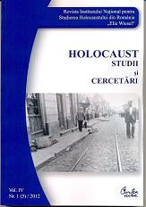 Romania, the Holocaust, and the Logic of Violence, author Armin Heinen, Iaşi, Publishing House of the “Al.-I. Cuza” University, 2011, Cover Image