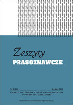 Polish press at the beginning of the partition era (1795-1815) as an object of historical reflection Cover Image
