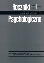 Kontekst teorii psychologicznej a kontekst analizy statystycznej Cover Image