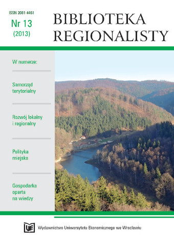 Selected elements of competitiveness and local development in the Polish-German borderland Cover Image
