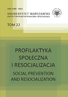 Book review: Adam Szecówka, Bronisława Ogonowski (eds.) „Profilaktyka zachowań dewiacyjnych dzieci i młodzieży" Cover Image