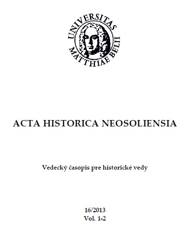 Michal Žilinský as the administrator and functionary of the Slovak Teaching Society in the Hungarian Kingdom (MTKE) Cover Image