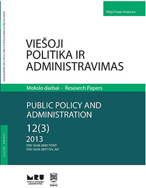 Public Administration Reforms during Fiscal Crisis in Lithuania: Perceptions of Senior Civil Servants Cover Image