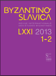 A Data Base of Greek and Slavonic Lexical Parallels Excerpted from Translations of the 9th-14th Centuries: Philological Issues Cover Image