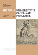 Sources Pertaining to the History of the Prague University in the Central Jesuit Archive in Rome Cover Image