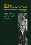 Introduction: On the Proper Use of Phenomenology Paul Ricoeur Centenary Cover Image