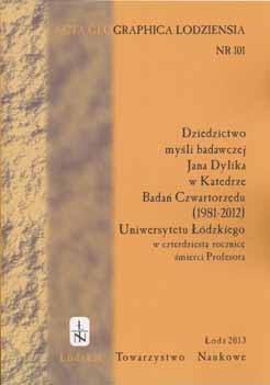 State of knowledge about the Late Vistulian (Weichselian late glacial) in the Łódź Region Cover Image