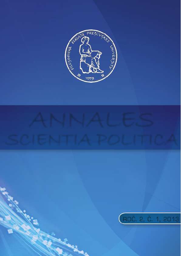 A survey of political and ideological preferences of students at Faculty of Arts, Prešov Cover Image