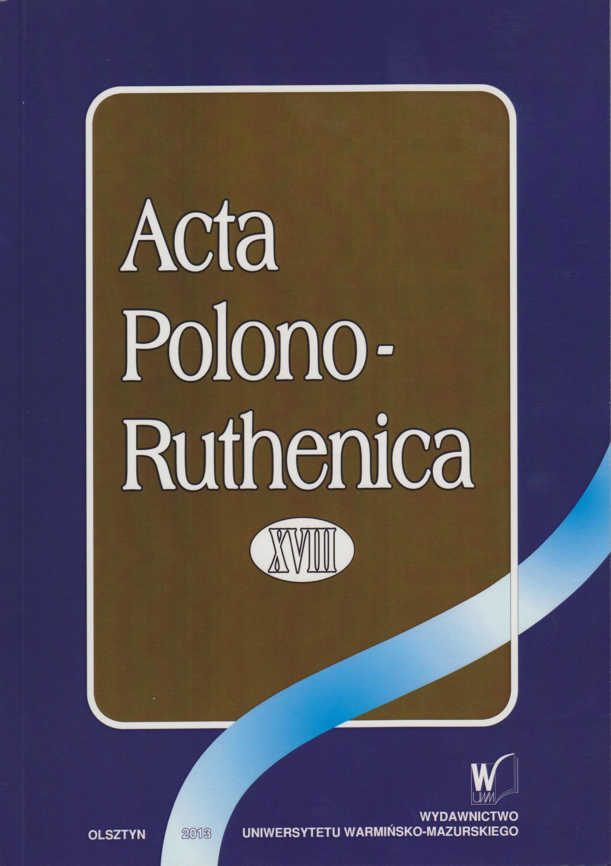 Homonymy in Polish and Belarusian Cover Image