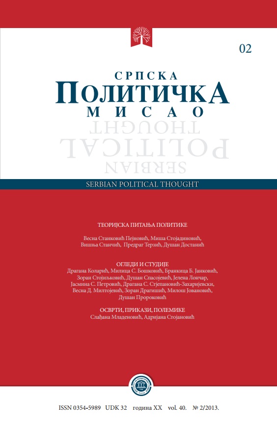 The Understanding of External Freedom in the Work of Vladimir Jovanovic Cover Image
