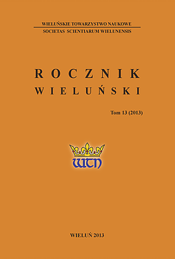 Agriculture in the economy of Wieluń in the first half of the 16th century Cover Image