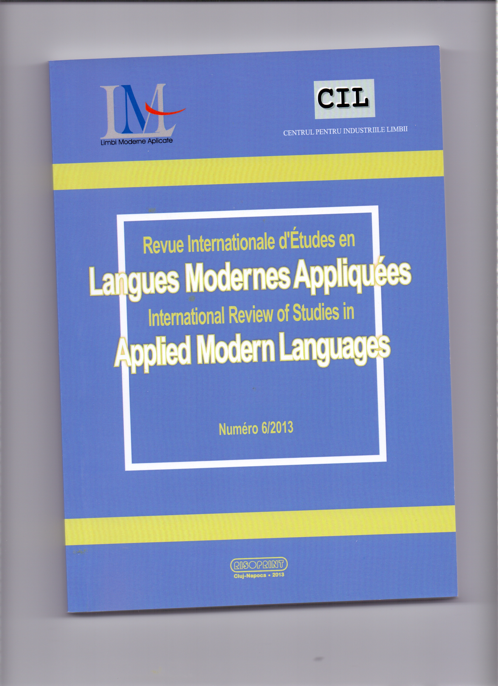 Translationes, no. 4, `(In)Decency in Translation, (In)Decency of Translation’, Georgiana Lungu-Badea (coord.), Timişoara, Editura Universităţii de Vest, 2012 Cover Image