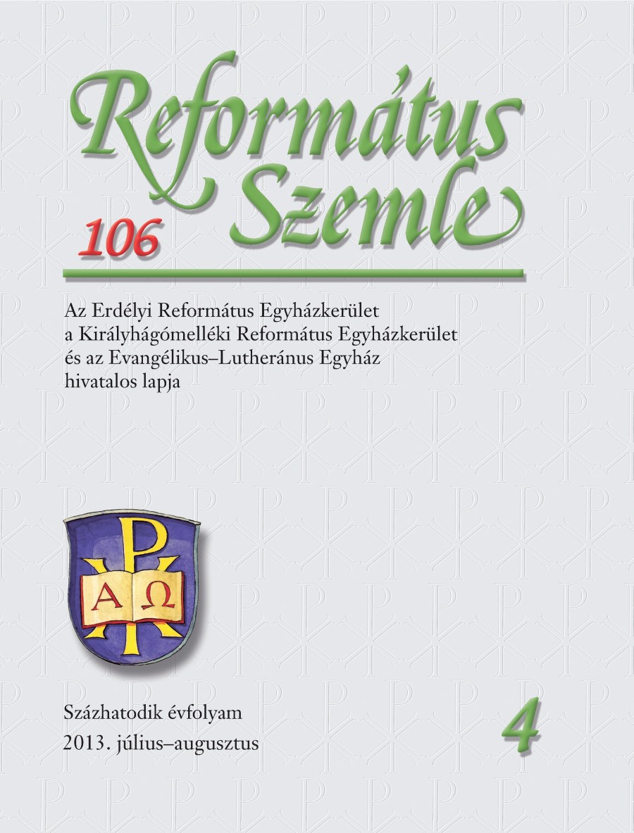 The 10th Dutch-Hungarian Conference for Pastoral Training in Györgyfalva (Gheorgheni), June 2–6, 2013 Cover Image