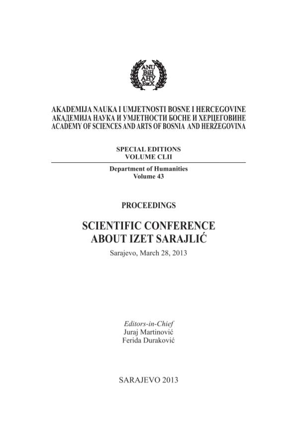 Two Aspects of Izet Sarajlić's Poetics (1930-2002) Cover Image