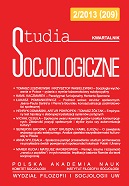 Sociology of Education in Poland: Identity Dimension  of a Sociological Subdyscypline  Cover Image