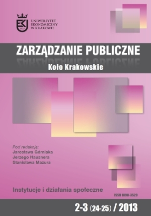 Institutional mechanisms of (non)representing of interests in Poland in the perspective of analytical sociology: An outline of a research problem Cover Image