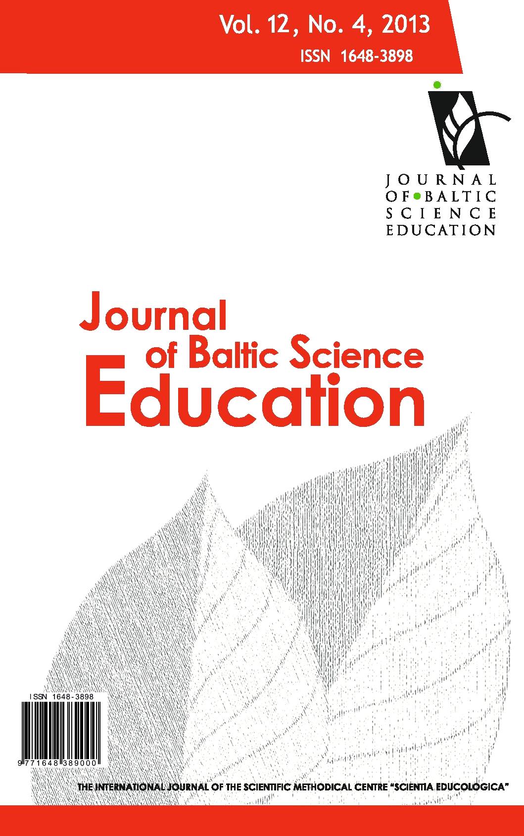 EXAMINING THE MICROPOLITICAL LITERACY OF SCIENCE INTERN TEACHERS IN TAIWAN Cover Image