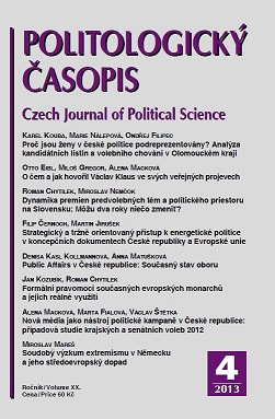 The Dynamics of Pre-electoral Issues and Policy Space Transformation in Slovakia: Can Two Years Change Anything? Cover Image