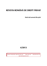 General considerations on the action regulated by art. 12 and 13 of the Law no. 193/2000. Analysis of comparative law Cover Image