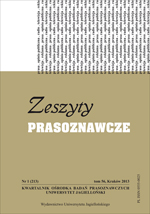 Selective bibliography of the publications by Tomasz Goban-Klas for the years 1968-2012 Cover Image
