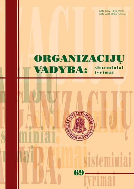 Prevention of nepotism in Lithuanian private sector organizations: theoretical guidelines Cover Image