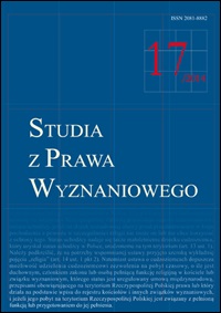 The freedom of conscience and religion of foreigners in Polish law Cover Image