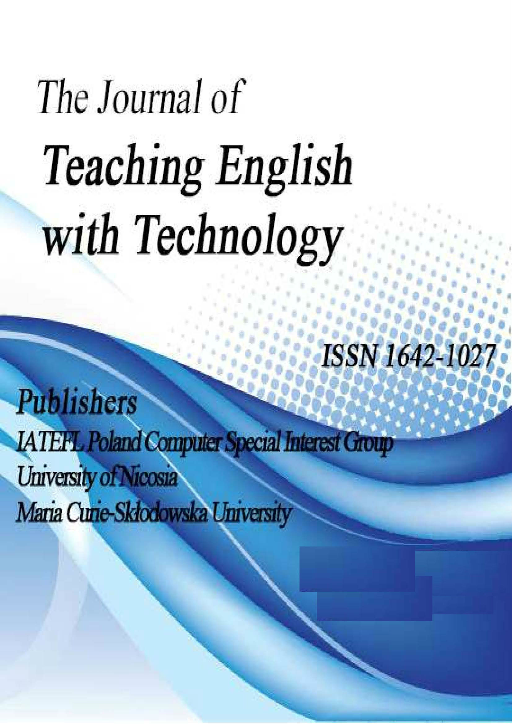 USE OF INTERACTIVE WEB-BASED EXERCISES FOR ENGLISH AS A FOREIGN LANGUAGE LEARNING: LEARNERS’ PERCEPTIONS Cover Image