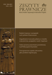 Legal opinion on international law status of the airspace over the Crimean Peninsula after the occupation of the Crimea by the Russian Federation(...) Cover Image