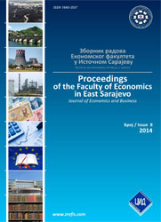 DOES ECONOMIC INEQUALITY BOOSTS ECONOMIC GROWTH: EVIDENCE FROM THE REPUBLIC OF SRPSKA Cover Image