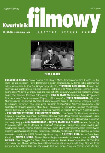 Theatrical Dimension of Roman Polański's Films Cover Image