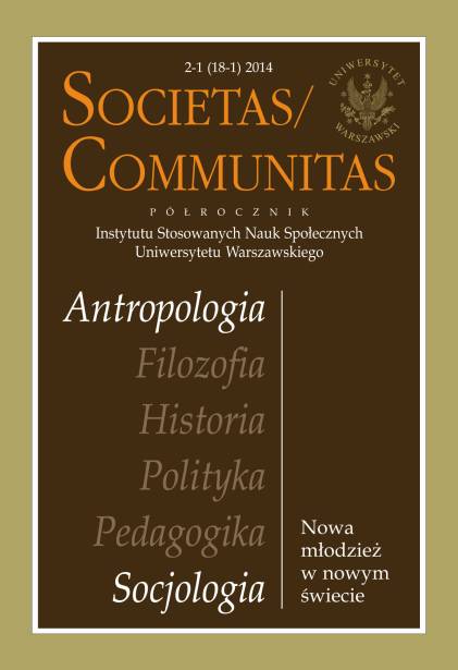 Editorial Societas/Communitas Juventology and Sociology Cover Image