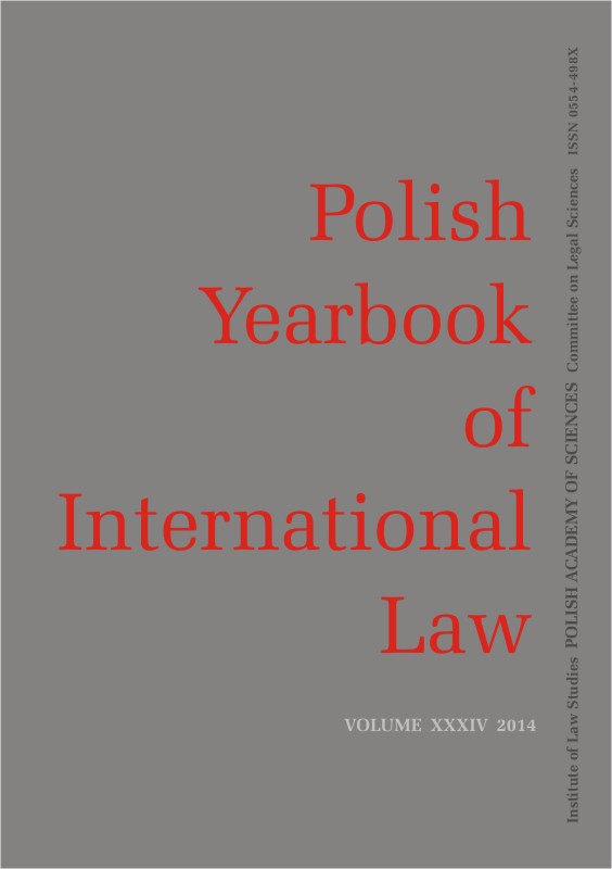 Treaty Interpretation by the Polish Administrative Courts: A Case Study of the Interpretation of the 1972 Prague Convention Cover Image